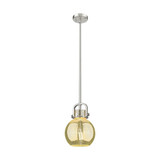 Newton Sphere 1 Light Stem Mini Pendant 11.25 Inch Tall by Innovations - 410-1SS-G410-8_P