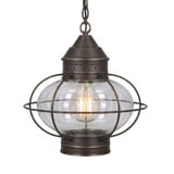 Ellington 1 Light Outdoor Pendant 13 Inch T Brass Traditions by Innovations - 9622