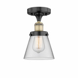 Cone 1 Light 6.5 Inch Wide Industrial Semi Flush Mount by Innovations - 616-1F-G6