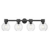 Lawton Sphere 4 Light Bath Vanity 34 Inch X 9.63 Inch Tall by Innovations - 464-4W-G464B-7