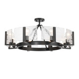 Aenon 8 Light Semi Flush Mount 30 Inch Tall and 32 Inch Wide by Golden - 3164-8SF