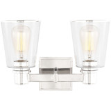 Alessa 2 Light Bath Vanity 9.38 X 13.63 Inch Wide by Visual Comfort Studio - CV1032