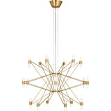 Lassell 61.2W 36 LED 3 Tier Chandelier 38.3 Inch by Visual Comfort Modern - SLCH24827
