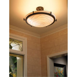 Porcelina Ring 6 Light Waves Semi Flush Mount by Justice Design - PNA-9682-35-WAVE