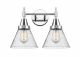 Cone 2 Light Matte White Vanity Light by Innovations - 447-2W-G4