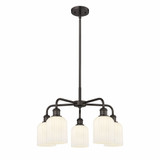 Bridal Veil 5 Light Stem Hung Chandelier 23 Inch Wide by Innovations - 516-5CR-G559-5