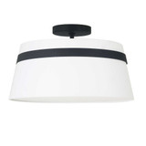 Symphony 3 Light 15 Inch Wide Semi Flush Mount by Dainolite - SYM-153SF