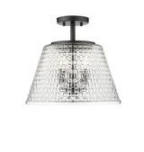 Saben 3 Light Semi Flush Mount 13.4 Inch Tall X 15 Inch Wide by Millennium - 22100