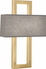 Doughnut 2 Light Gray Shade Wall Light by Robert Abbey - 115G