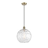 Athens Water Glass 1 Light Cord Hung Mini Pendant 13.5 X 12 by Innovations - 516-1P-G1215-12
