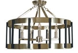 Pantheon 5 Light 22 Inch Wide Semi Flush Mount by Framburg - 4666