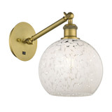 White Mouchette 1 Light Wall Sconce 13 Inch Length by Innovations - 317-1W-G1216-8