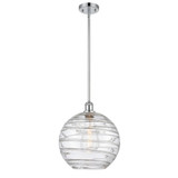 Athens Deco Swirl 1 Light Stem Hung Mini Pendant 12.88 X 12 by Innovations - 516-1S-G1213-12