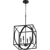 4 Light Medium Cube Pendant by Quorum - 8150-4