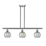 Athens 3 Light Stem Hung Island 12.5 Inch and 36.5 Inch Wide by Innovations - 516-3I-G12-10