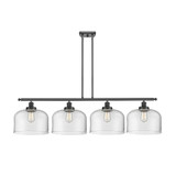 Bell 4 Light Stem hung Large Island 10 Inch Tall and 48 Inch by Innovations - 916-4I-G7-L