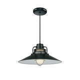R Series 1 Light Cord Hung Railroad Pendant 18 Inch Wide by Millennium - RRRC18