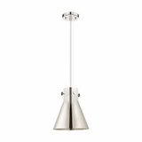 Newton Cone 1 Light Metal Shade Small Pendant 10 Inch Wide by Innovations - 410-1PM-M411-10
