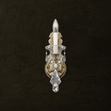 1 Light Candle Style Crystal Wall Sconce 16 Inch Tall by Schonbek - 5069