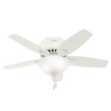 Newsome 42 Inches Low Profile Ceiling Fan with LED Light Kit by Hunter Fans - 1000084