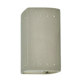 Ambiance Small Rectangular with Perfs Outdoor Wall Mount by Justice Design - CER-0925W