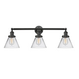 Cone 3 Light Bath Vanity 11 Inch Tall and 32 Inch Wide by Innovations - 205-G4