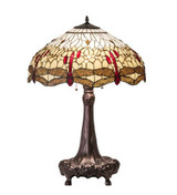 Tiffany Hanginghead Dragonfly 31 Inch High Table Lamp by Meyda Tiffany - 1297-31TL