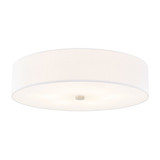 Textile 6 Light 30 Inch Wide Flush Mount by Justice Design - FAB-9733