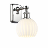 White Venetian 1 Light Wall Sconce 9 Inch Tall by Innovations - 516-1W-G1217-6