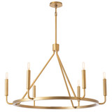 Mavisten Edition Carbonia 6 Light Chandelier 37.5 Inch Wide by Robert Abbey - 1408_P