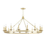 Allendale 16 Light 58 Inch Wide Flush Mount by Hudson Valley - 3216