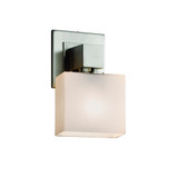 Fusion Aero 1 Light Rectangle Opal Glass Wall Sconce by Justice Design - FSN-8707-55-OPAL