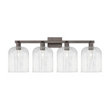 Bridal Veil 4 Light Bath Vanity 14.38 Inch and 35 Inch Wide by Innovations - 716-4W-G559-8