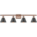 Cobbleskill 4 Light Art Nouveau Vanity Light by Innovations - 516-4W-G1113-M8