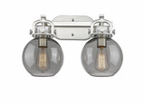 Newton Sphere 2 Light Industrial Vanity Light by Innovations - 410-2W-G410-7