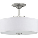 Inspire 1 Light 13 Inch Wide Farmhouse Semi Flush Mount by Progress - P350134