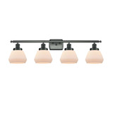 Fulton 4 Light Bath Vanity 9.5 Inch Tall and 37 Inch Wide by Innovations - 916-4W-G17
