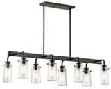 Braelyn 8 Light Small Linear Chandelier by Kichler - 43457