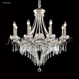 Dynasty Cast Brass 9 Light Large Chandelier by James Moder 94348PW - 94348PW