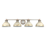 Kinsley 4 Light Bath Vanity 7.88 Inch Tall and 39.38 Inch Wide by Golden - 0865-BA4