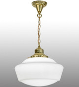 Revival Schoolhouse 1 Light Medium Pendant 20 Inch Tall by Meyda Tiffany - 1515-1SP