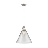 Cone 1 Light Cord Down Mini Pendant 14.13 and 12 Inch Wide by Innovations - 201CSW-G4L