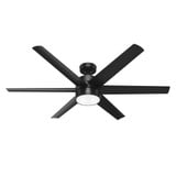 Solaria 6 Blade Outdoor Ceiling Fan with Light 60 Inch Wide by Hunter Fans - 59625