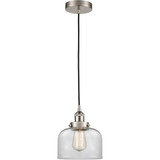 Bell 100W 1 LED Cord hung Mini Pendant 8.75 X 7.75 Inch Wide by Innovations - 616-1PH-G7-LED
