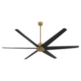 Spree 6 Blade Pation Ceiling Fan 15.5 Inch Tall and 84 Inch Wide by Quorum - 35846
