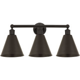 Berkshire Metal 3 Light Bath Vanity 12.25 InchX26 Inch Wide by Innovations - 616-3W-MBC-8