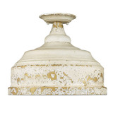 Keating 3 Light 13.75 Inch Wide Semi Flush Mount by Golden - 0806-SF