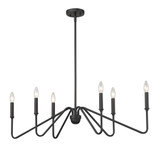 Kennedy 6 Light Oversized Linear Pendant by Golden - 3690-LP