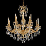 Milano 12 Light Large 2 Tier Chandelier by Schonbek 5682 - 5682