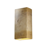Ambiance Really Big Rectangular Perfs Closed Wall Sconce by Justice Design - CER-1180